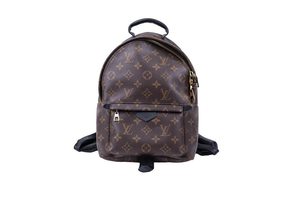 Louis Vuitton Brown Monogram Canvas Palm Springs Backpack PM Gold Hardware